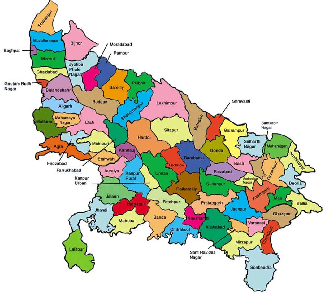 UP district Map