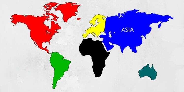 एशिया महाद्वीप में कितने देश हैं? सभी देशों के नाम और क्षेत्रफल क्या हैं?